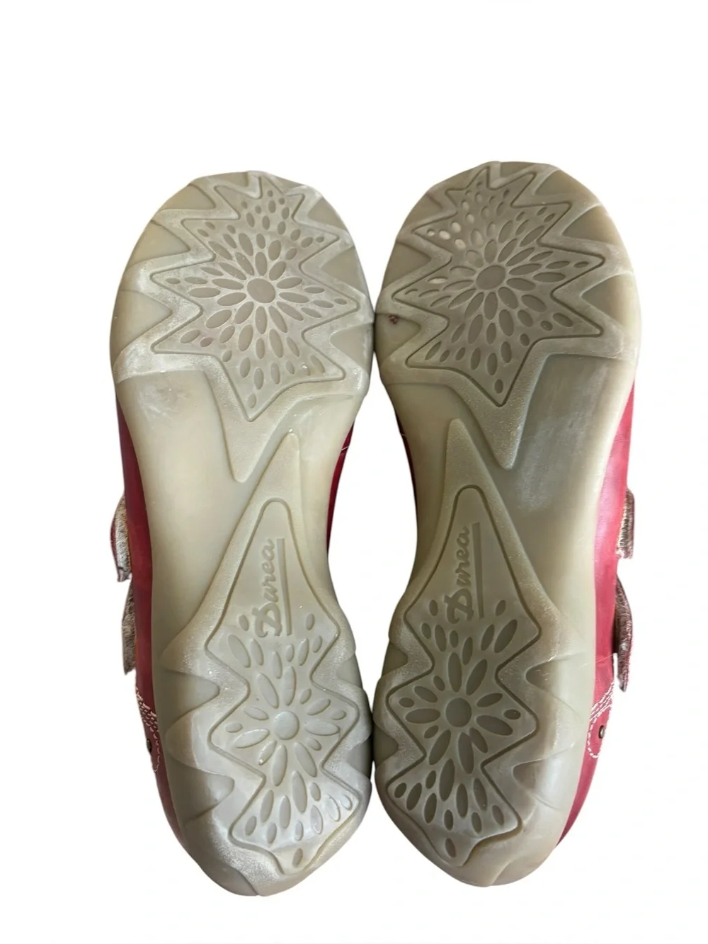 Durea Red  Leather Mary Jane Comfort Shoes Women's Size US7.5/ UK5.5